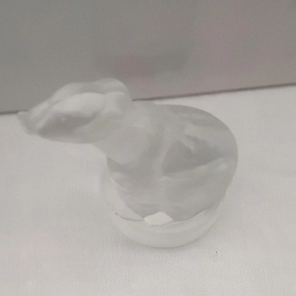 Vintage Crystal Frosted Glass Polar Bear Figurine 3
